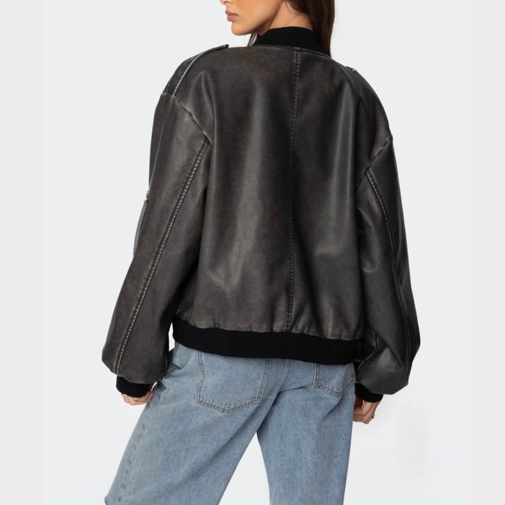 Edikted Leather Jacket - Picture 4 of 5